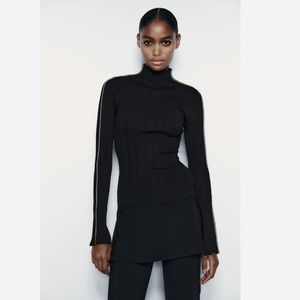 Zara fitted knit top
